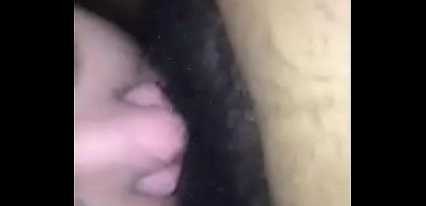  Thickmixed Lesbian Eats Hairy Ebony Studs Pussy